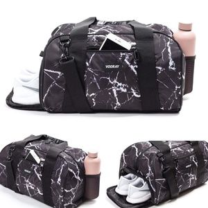 vooray burner gym duffle / black marble